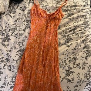 MIDI orange Hello Molly dress. Never worn, in perfect condition